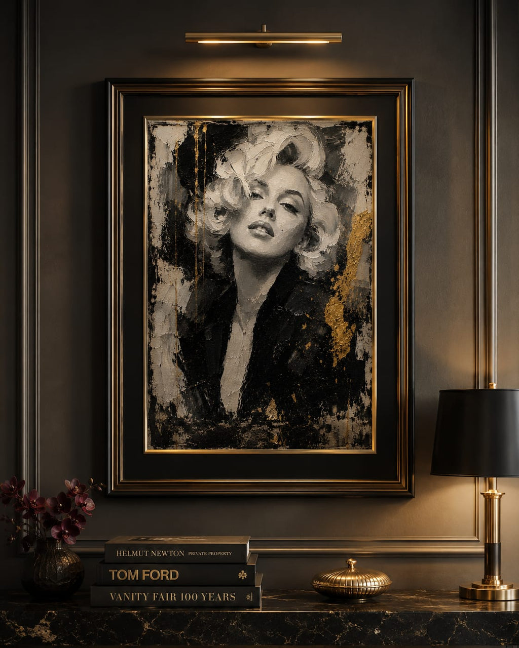 Vintage Monochrome with Gold